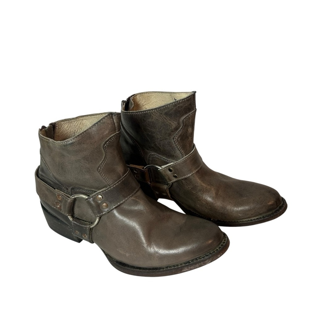 Freebird by Steven Womens Santiago Distressed Leather Harness Boots Size 8 - Picture 4 of 10